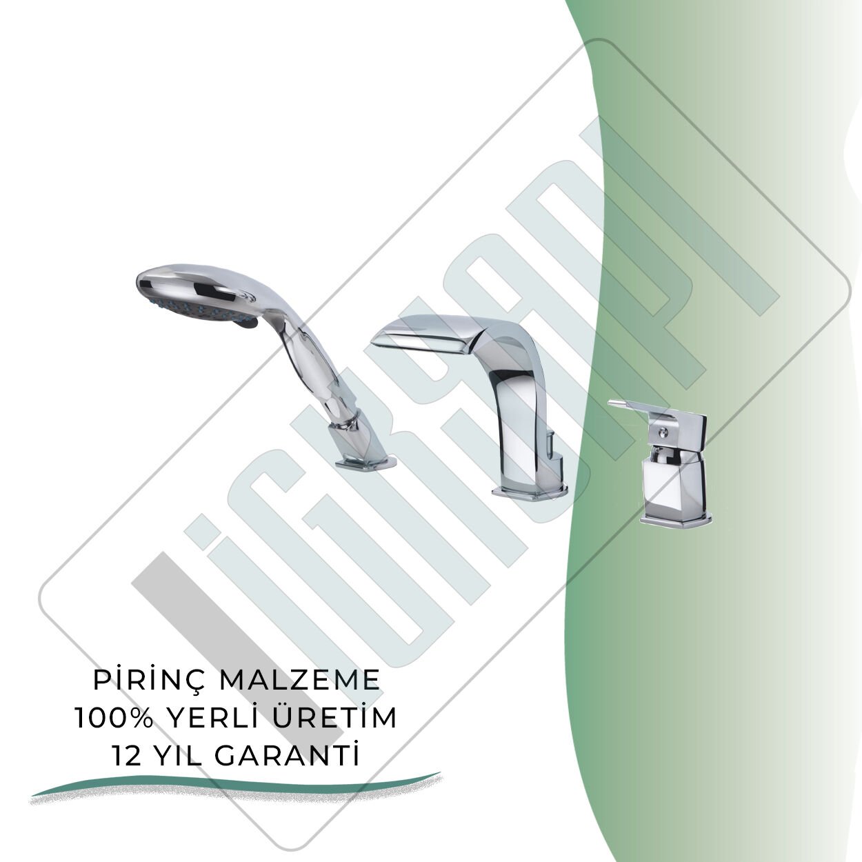 İGK YAPI - GPD Atros Ankastre Küvet Bataryası (3 Delikli)  (MAK65)