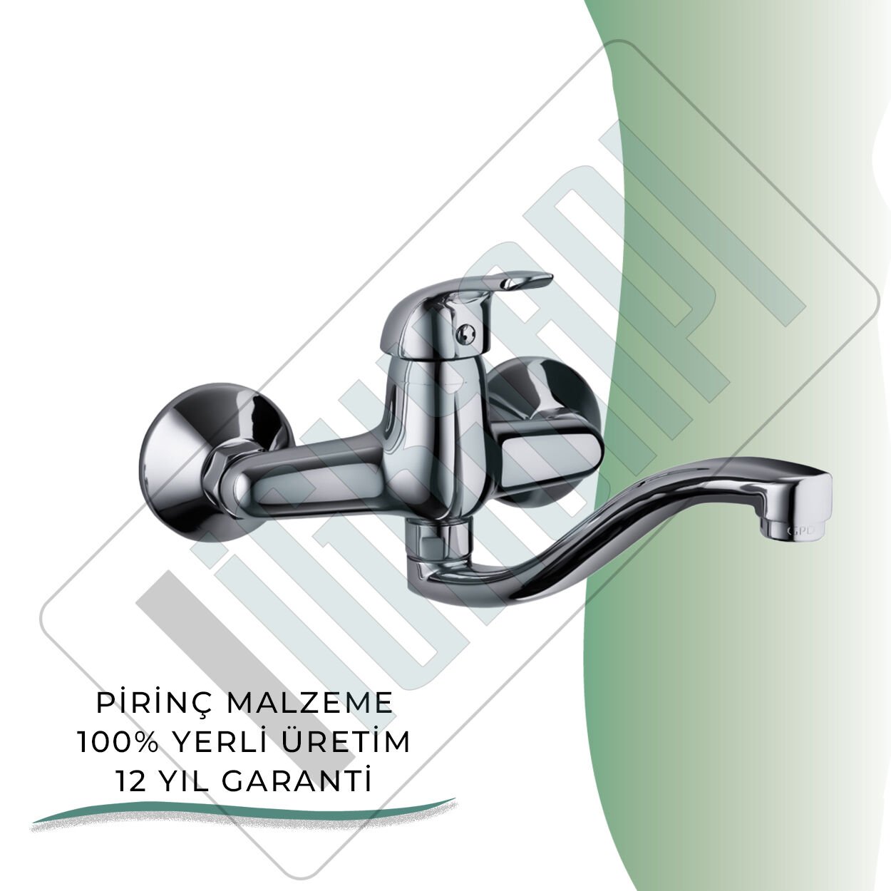 İGK YAPI - GPD Adrio Aplike Lavabo Bataryası  (MAL120)