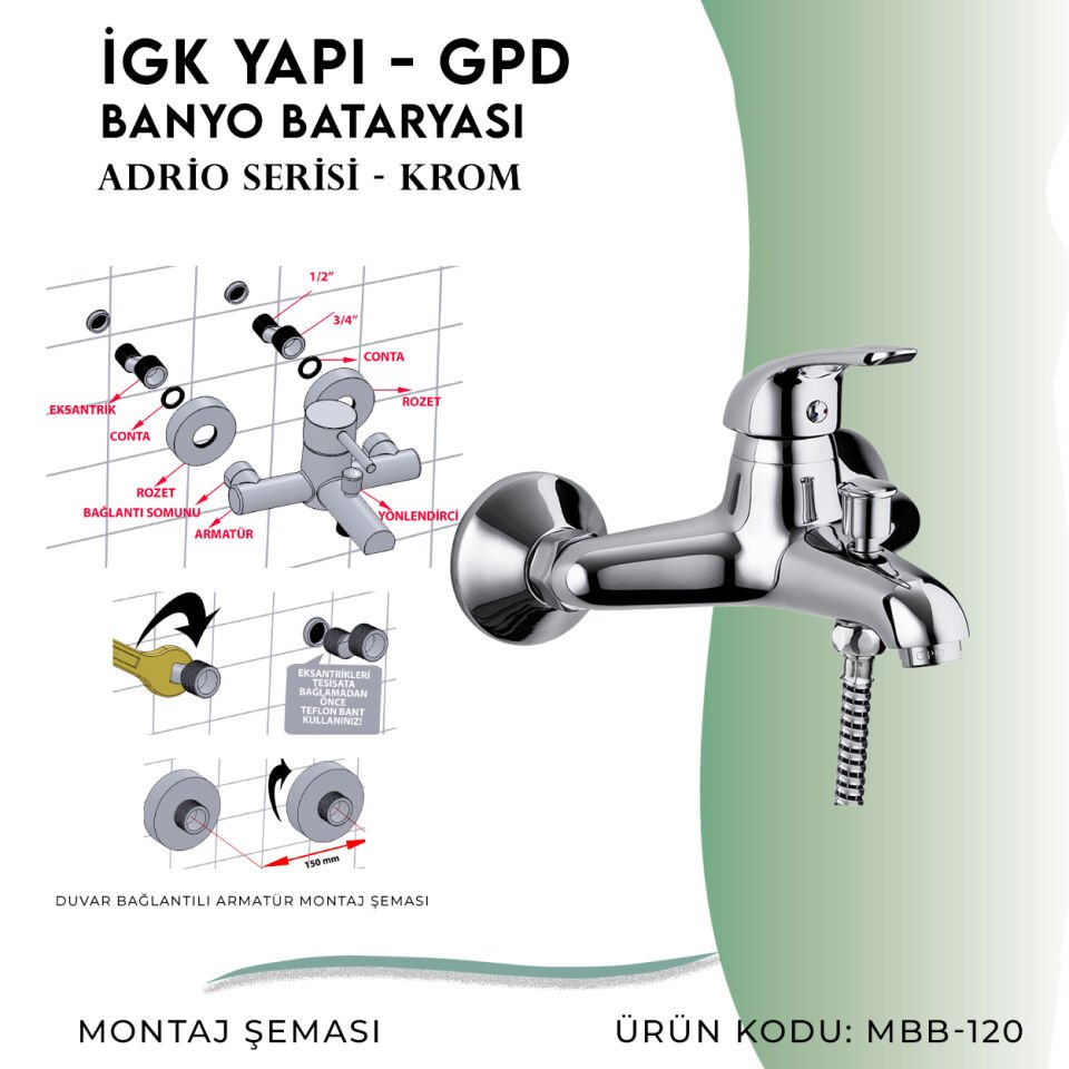 İGK YAPI - GPD Adrio Banyo Bataryası  (MBB120)
