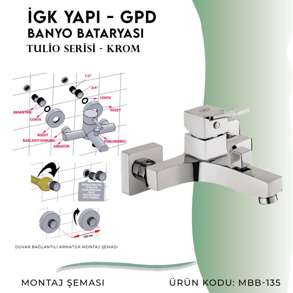 İGK YAPI - GPD Tulio Banyo Bataryası  (MBB135)