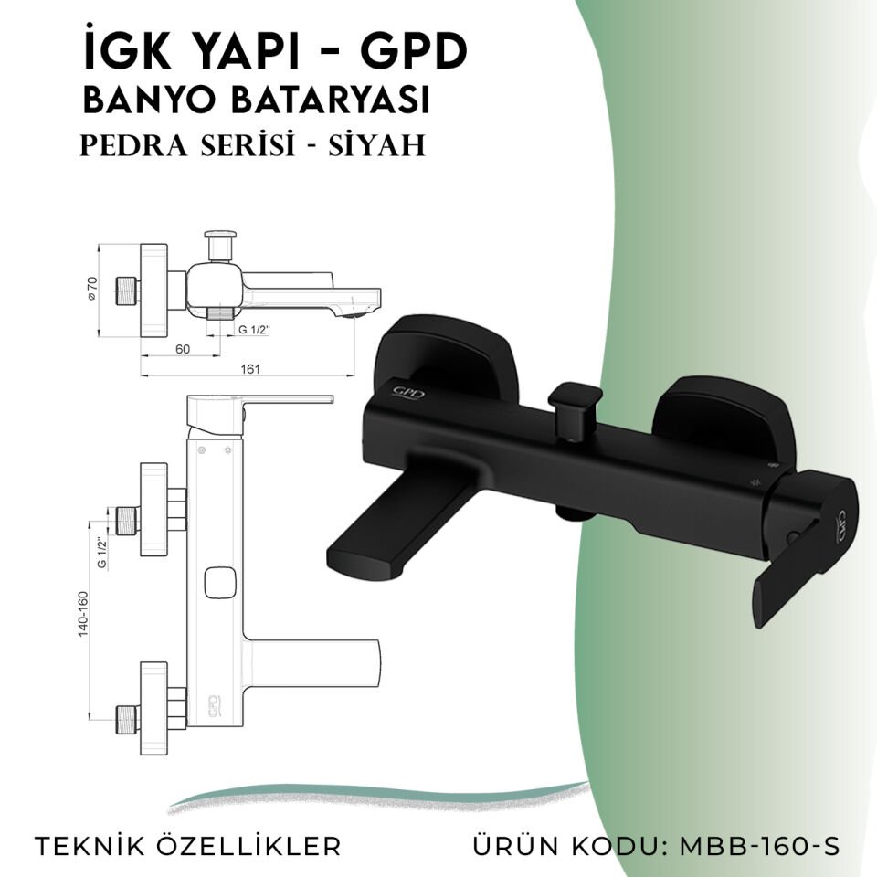 İGK YAPI - GPD S Pedra Banyo Bataryası  (MBB160-S)