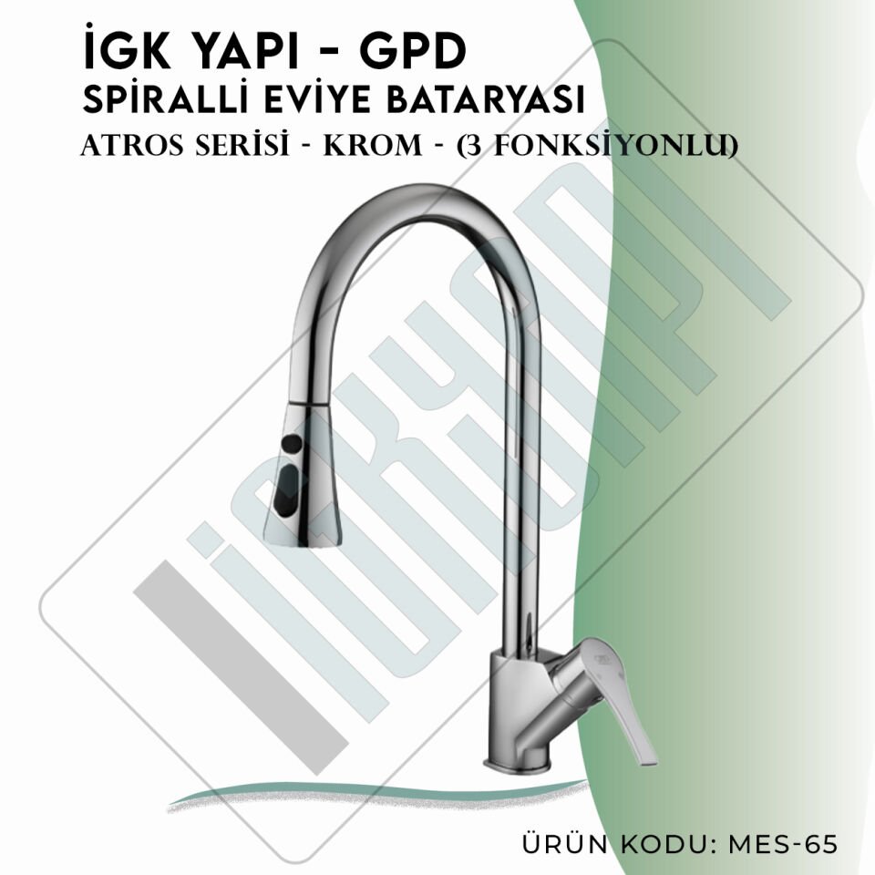 İGK YAPI - GPD Atros Spiralli Eviye Bataryası (2 Fonksiyonlu)  (MES65)