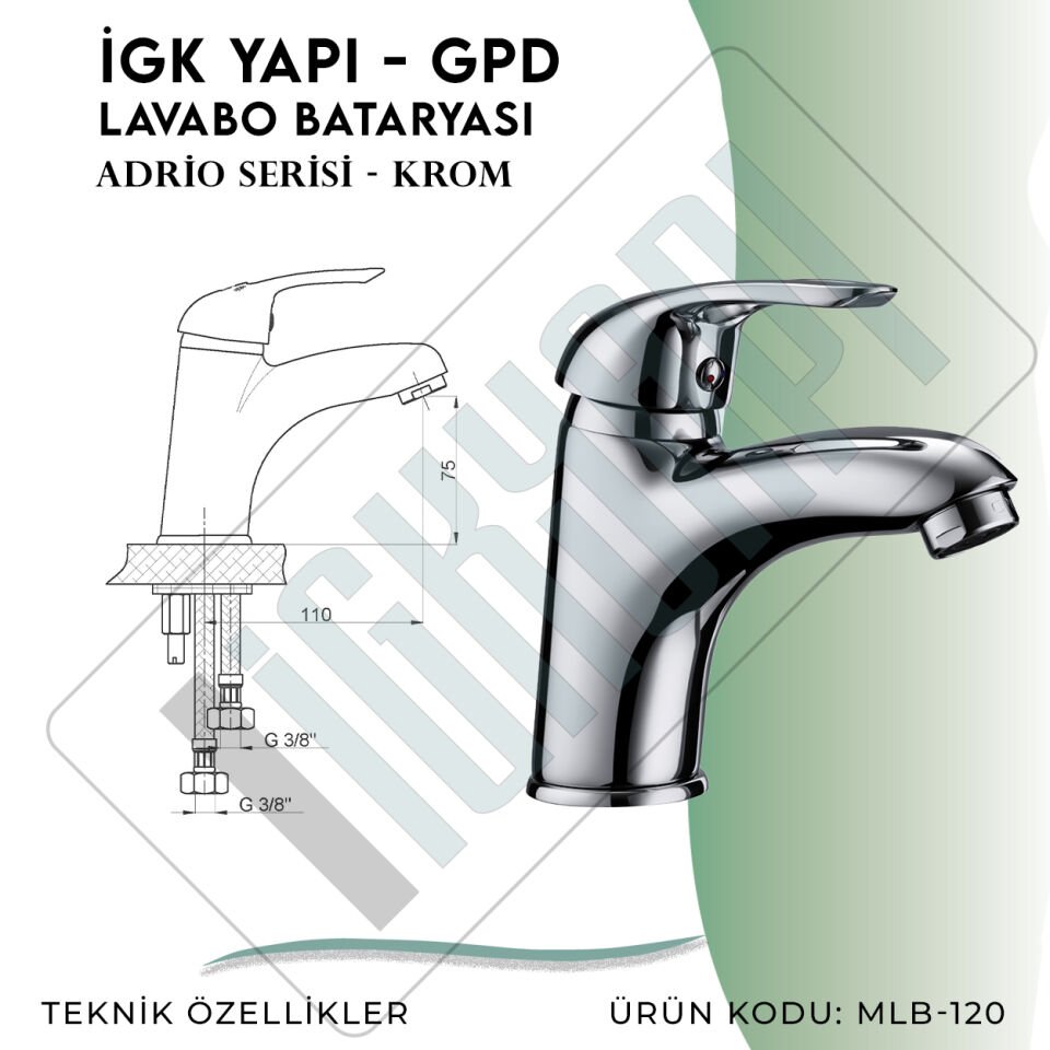 İGK YAPI - GPD Adrio Lavabo Bataryası  (MLB120)