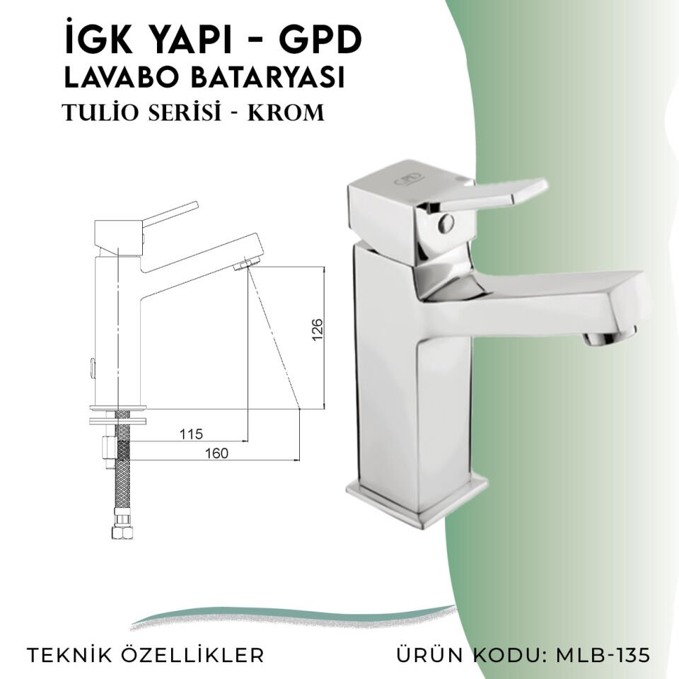 İGK YAPI - GPD Tulio Lavabo Bataryası  (MLB135)
