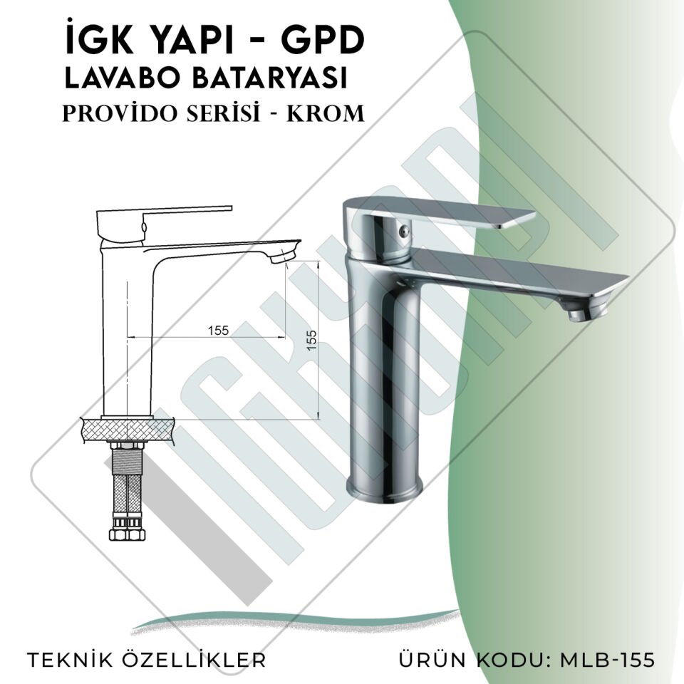 İGK YAPI - GPD Provido Lavabo Bataryası  (MLB155)