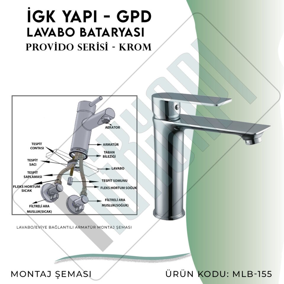 İGK YAPI - GPD Provido Lavabo Bataryası  (MLB155)