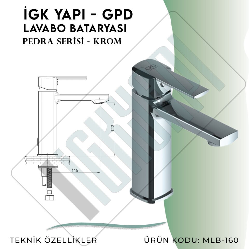 İGK YAPI - GPD Pedra Lavabo Bataryası  (MLB160)