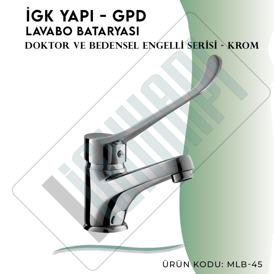 İGK YAPI - GPD Doktor/Bedensel Engelli Lavabo Bataryası  (MLB45)