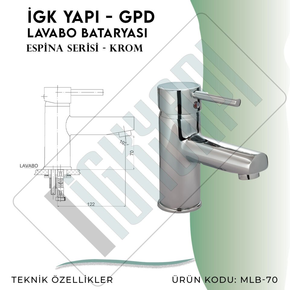 İGK YAPI - GPD Espina Lavabo Bataryası  (MLB70)