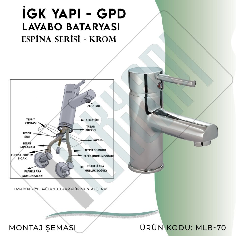 İGK YAPI - GPD Espina Lavabo Bataryası  (MLB70)