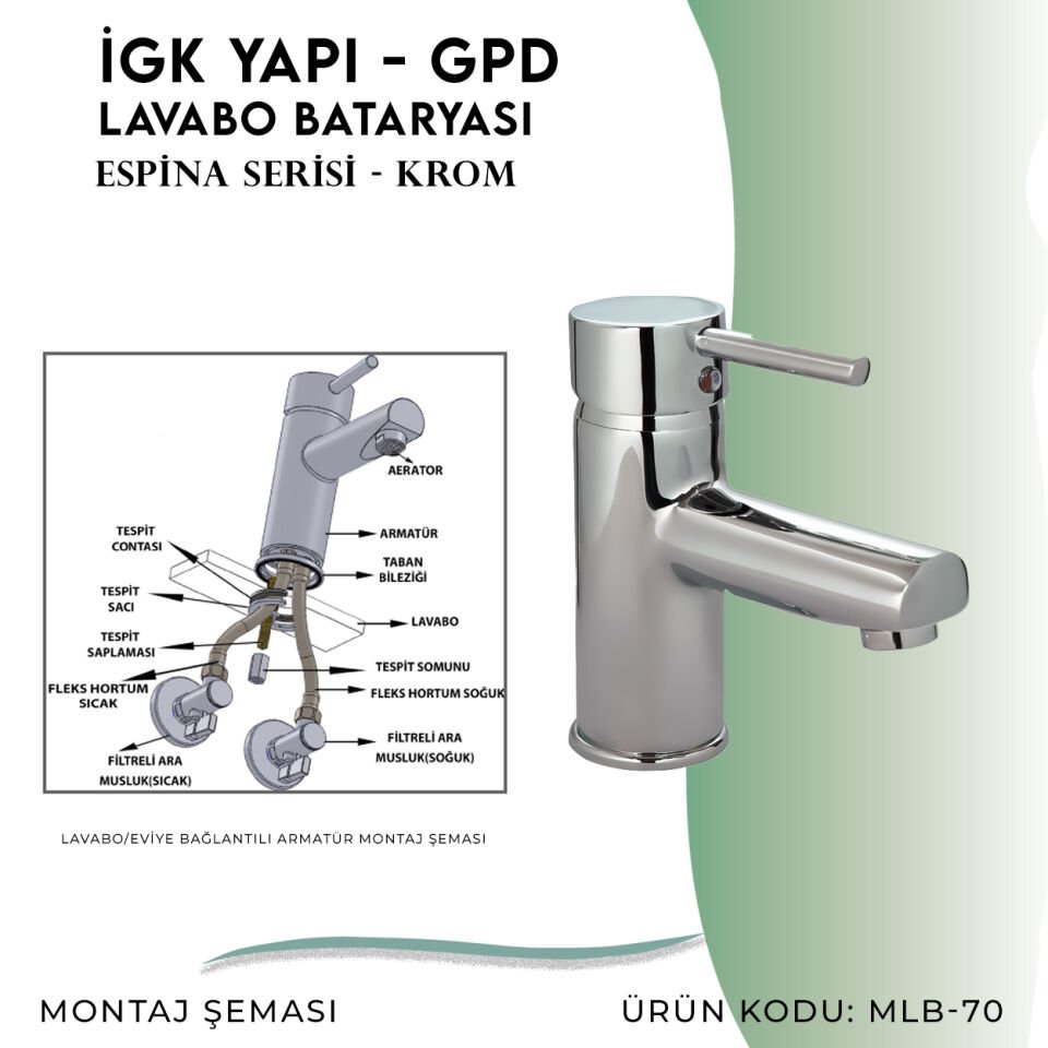 İGK YAPI - GPD Espina Lavabo Bataryası  (MLB70)