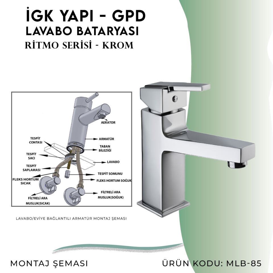 İGK YAPI - GPD Ritmo Lavabo Bataryası  (MLB85)