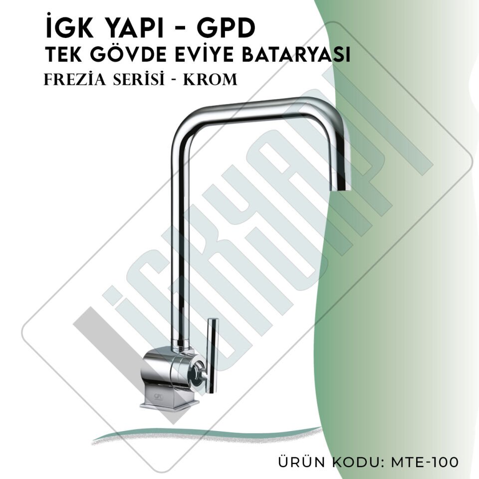 İGK YAPI - GPD Frezia Tek Gövde Eviye Bataryası  (MTE100)