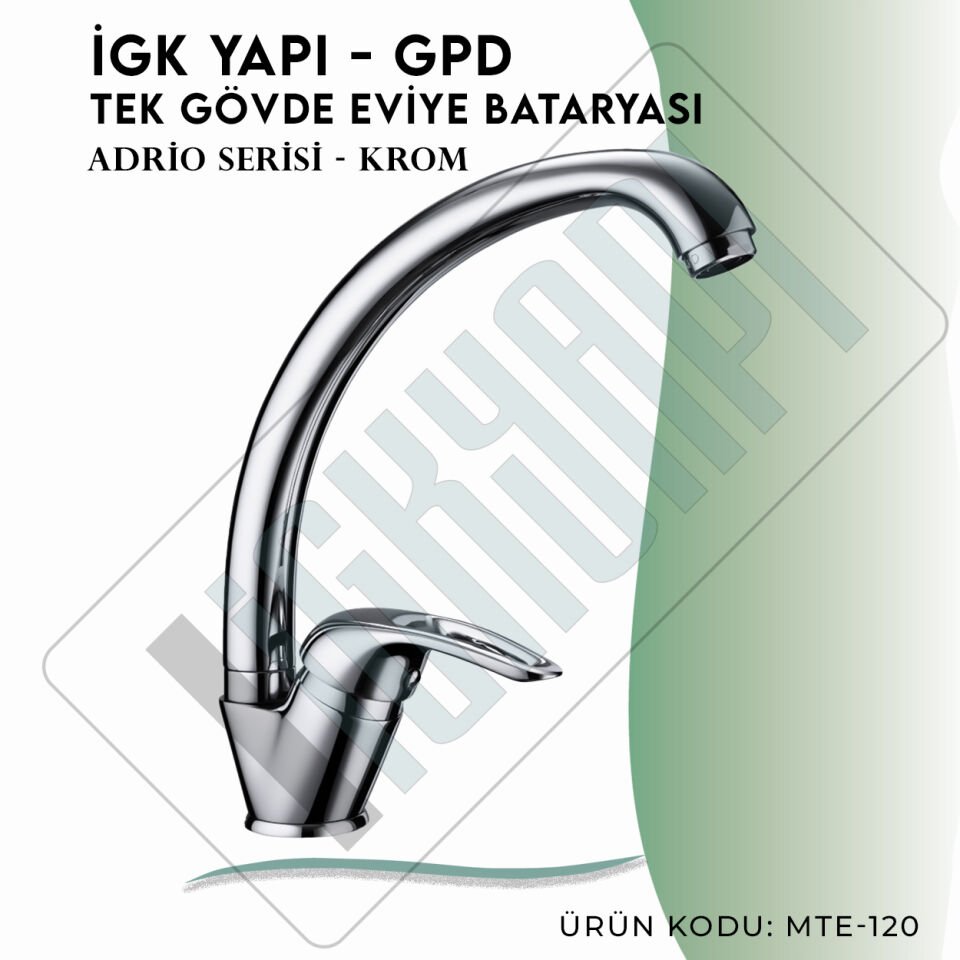 İGK YAPI - GPD Adrio Tek Gövde Eviye Bataryası  (MTE120)