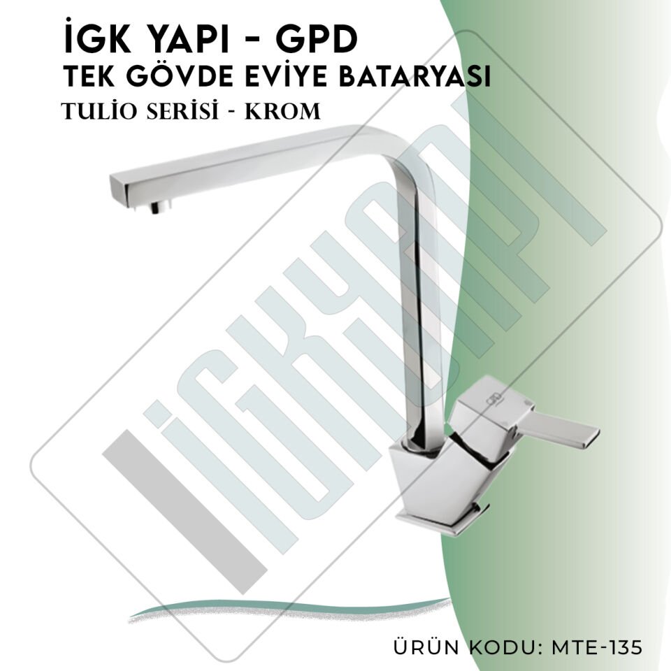 İGK YAPI - GPD Tulio Tek Gövde Eviye Bataryası  (MTE135)