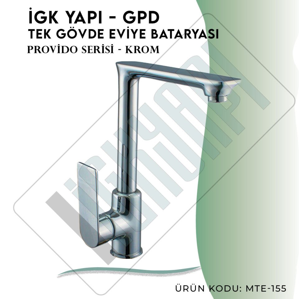 İGK YAPI - GPD Provido Tek Gövde Eviye Bataryası  (MTE155)