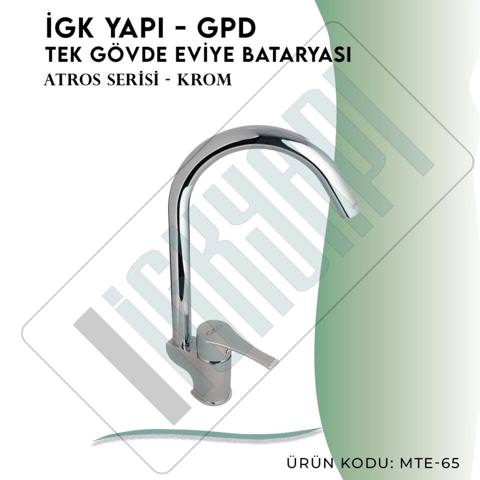 İGK YAPI - GPD Atros Tek Gövde Eviye Bataryası  (MTE65)