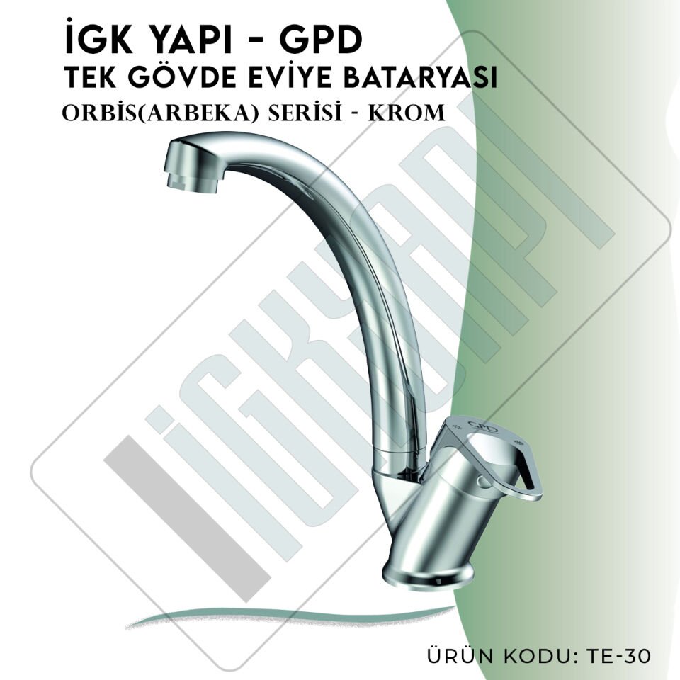 İGK YAPI - GPD Orbis Tek Gövde Eviye Bataryası  (TE30)