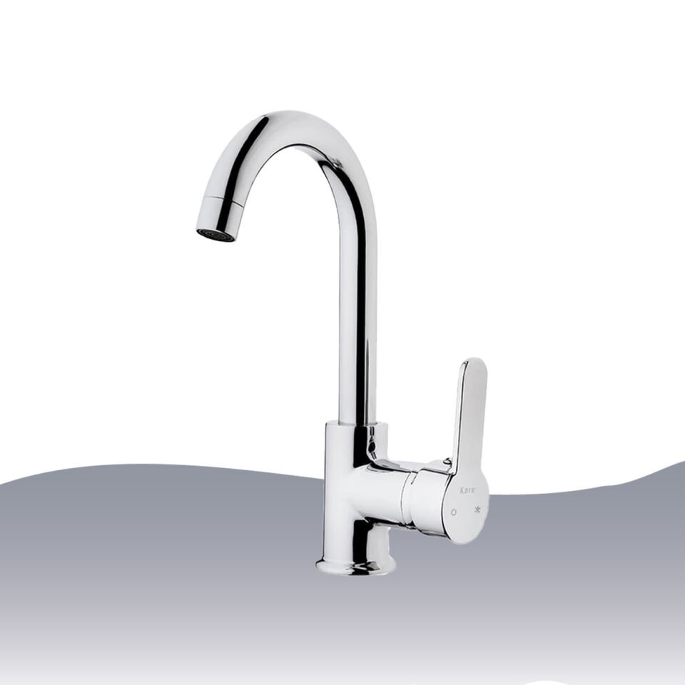 İGK YAPI – KARE KDL14002 Delta Kuğu Lavabo Bataryası
