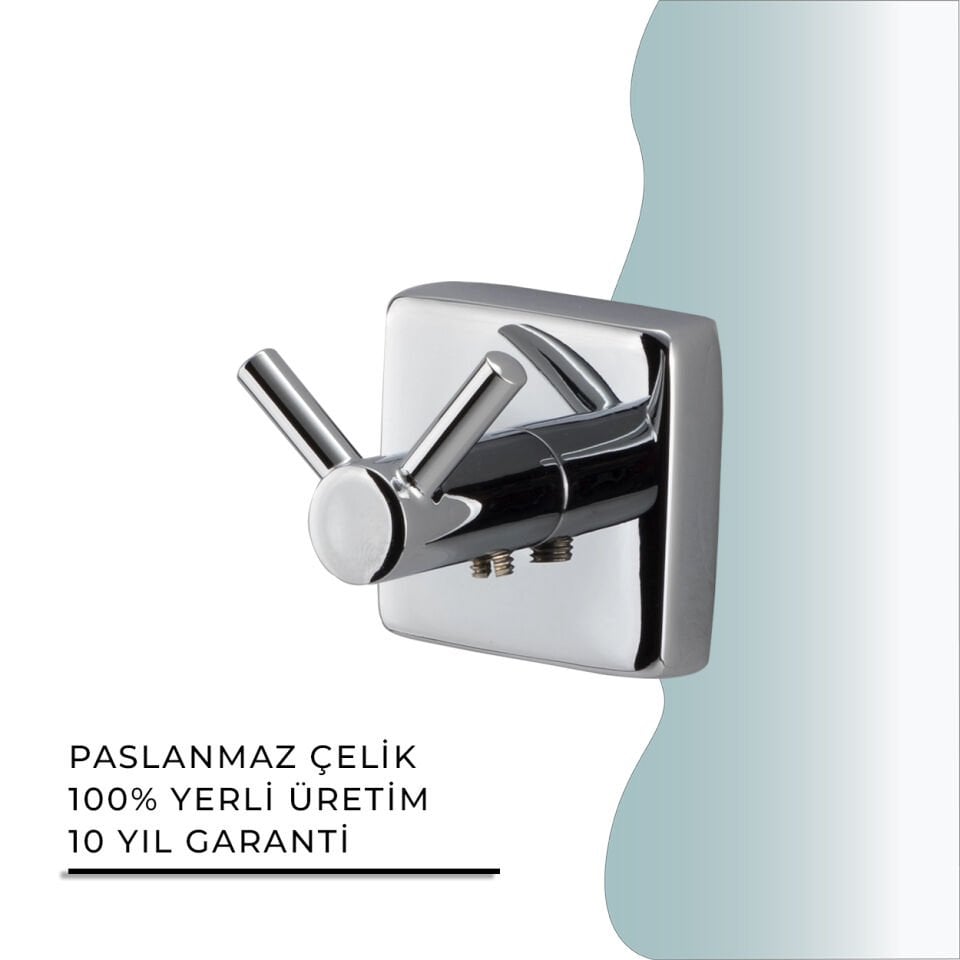 İGK YAPI - Çelik Banyo Vizyon Bornozluk Çiftli (VZ10-026)