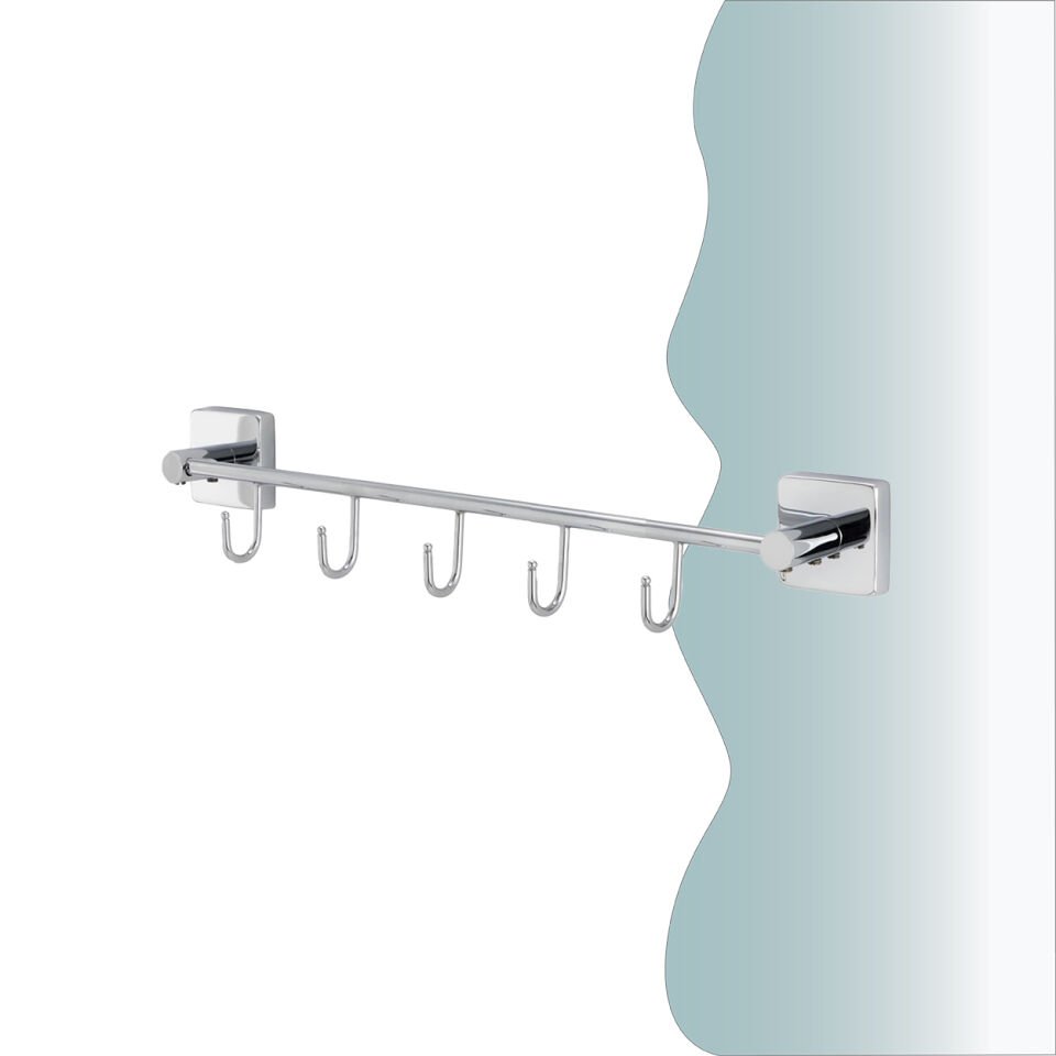 İGK YAPI - Çelik Banyo Vizyon Beşli Askılık (VZ10-032)
