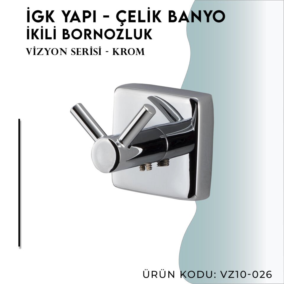 İGK YAPI - Çelik Banyo Vizyon Gold Bornozluk Çiftli (VZ10-026.1)