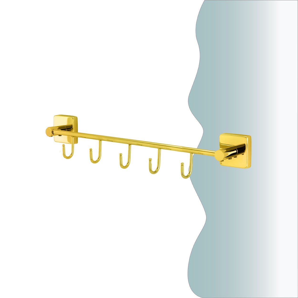 İGK YAPI - Çelik Banyo Vizyon Gold Beşli Askılık (VZ10-032.1)