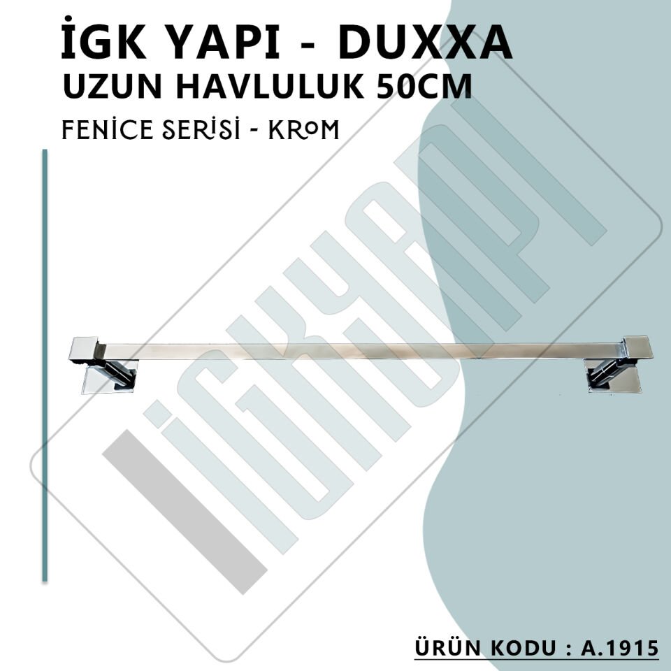 İGK YAPI - Duxxa Fenice Uzun Havluluk (50 cm) Krom (A.1915)