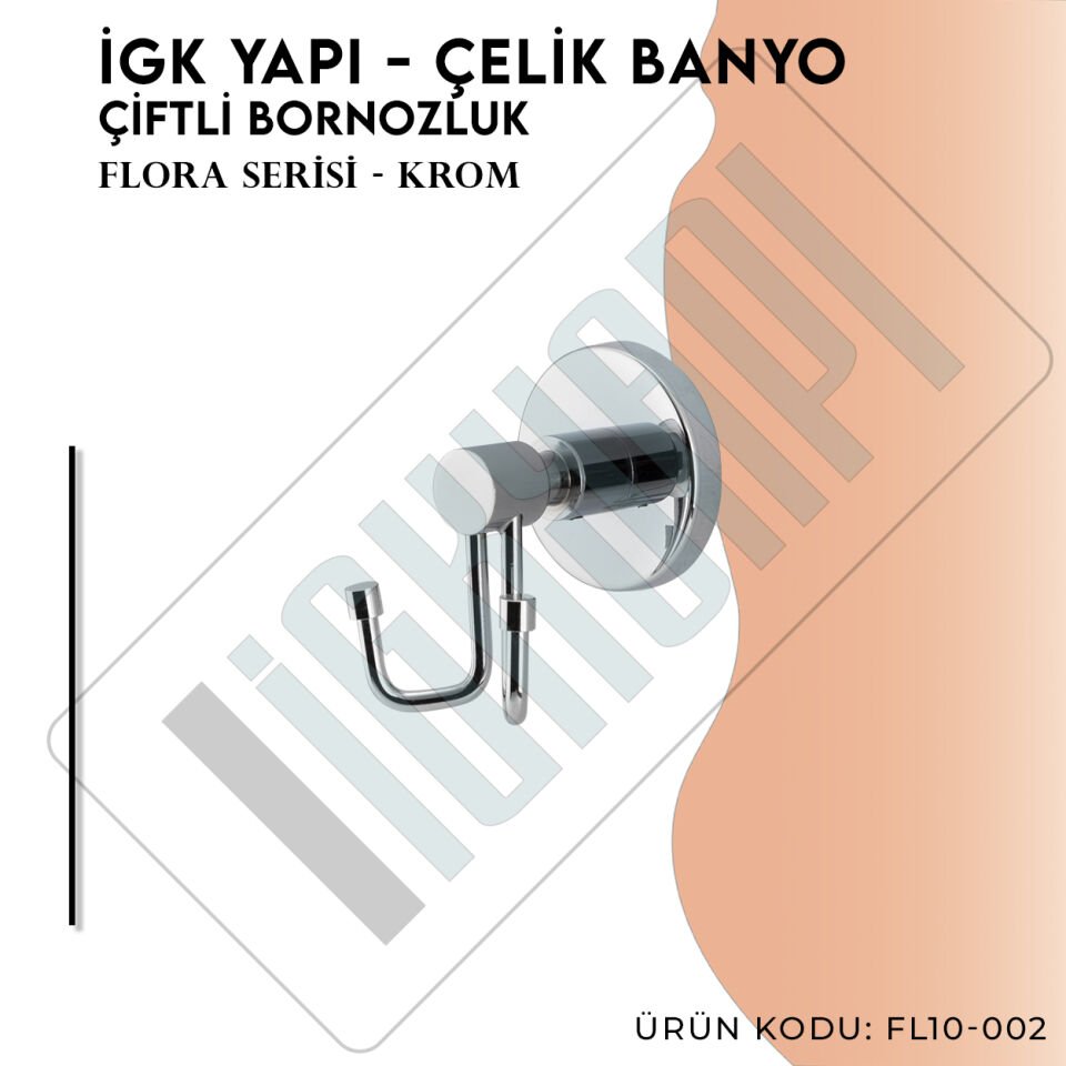 İGK YAPI - Çelik Banyo Flora Bornozluk Çiftli (FL10-002)