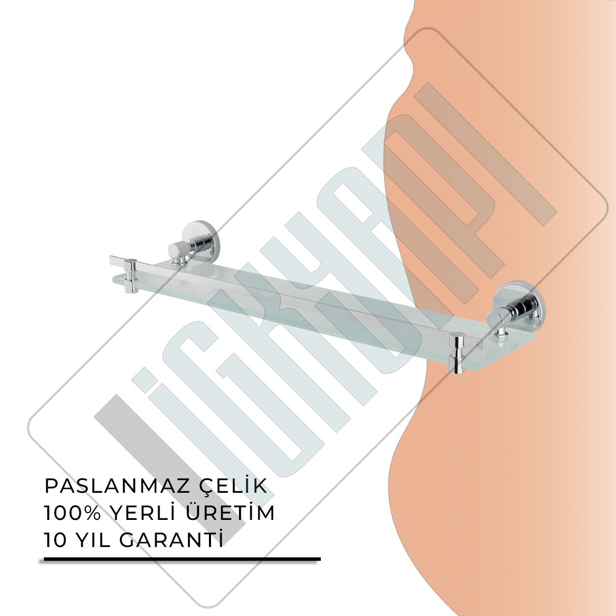 İGK YAPI - Çelik Banyo Flora Etajer (FL10-005)
