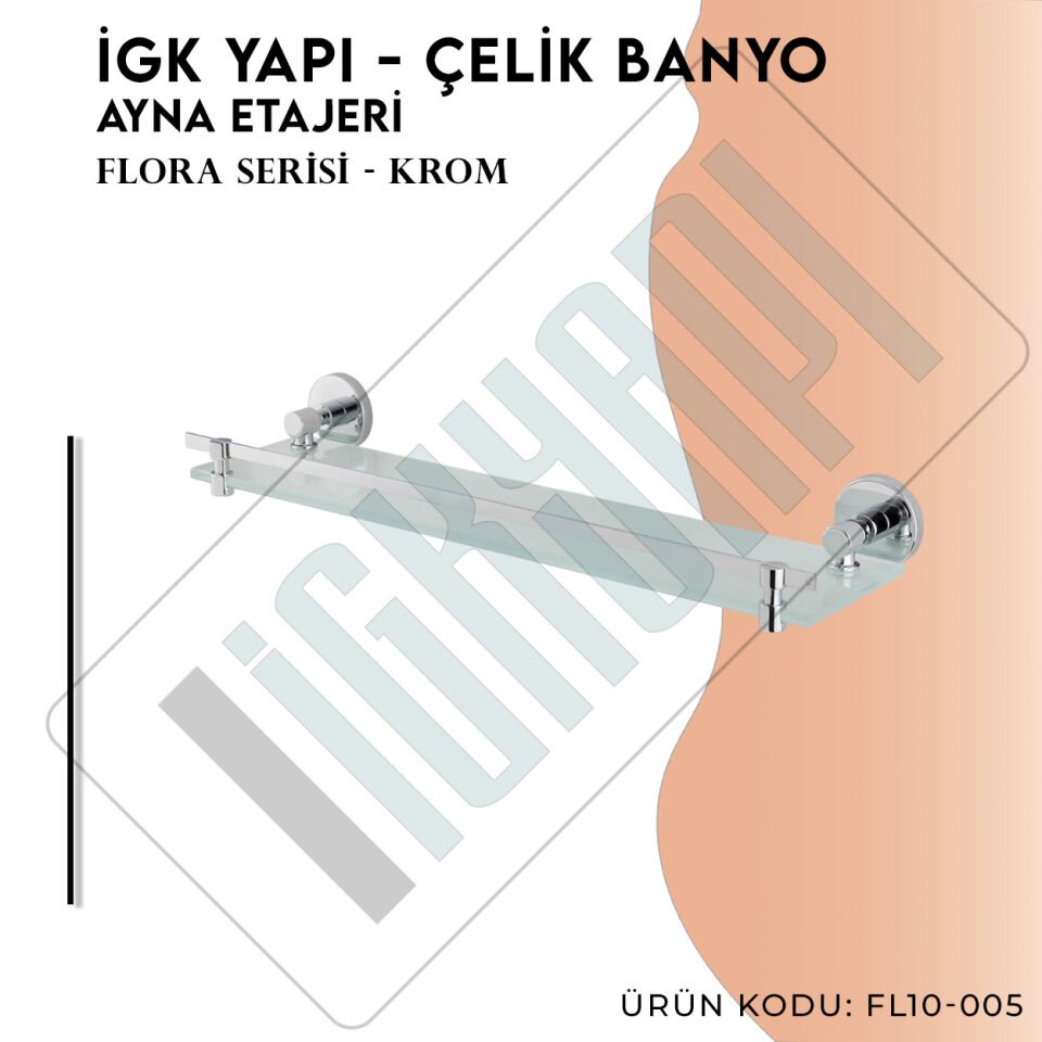 İGK YAPI - Çelik Banyo Flora Etajer (FL10-005)