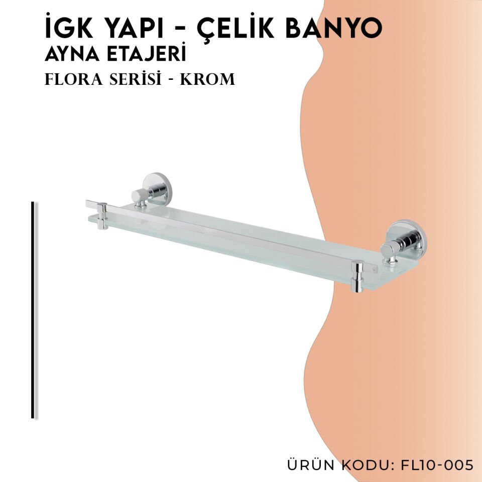 İGK YAPI - Çelik Banyo Flora Etajer (FL10-005)