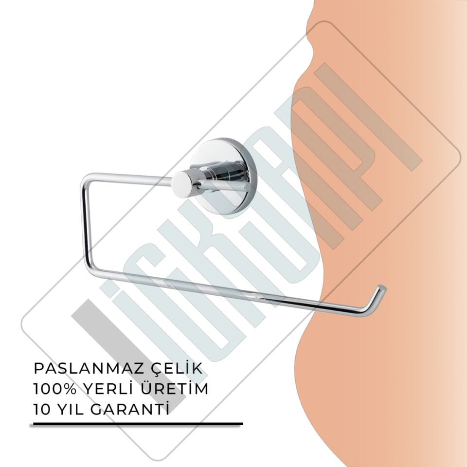 İGK YAPI - Çelik Banyo Flora Açık Kâğıt Havluluk (FL10-022)