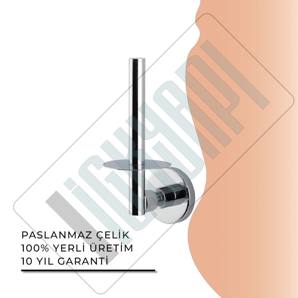 İGK YAPI - Çelik Banyo Flora Yedek Tuvalet Kâğıtlığı (FL10-033)