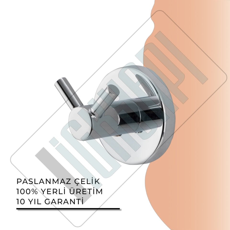 İGK YAPI - Çelik Banyo Flora Çiftli Askılık (FL10-038)