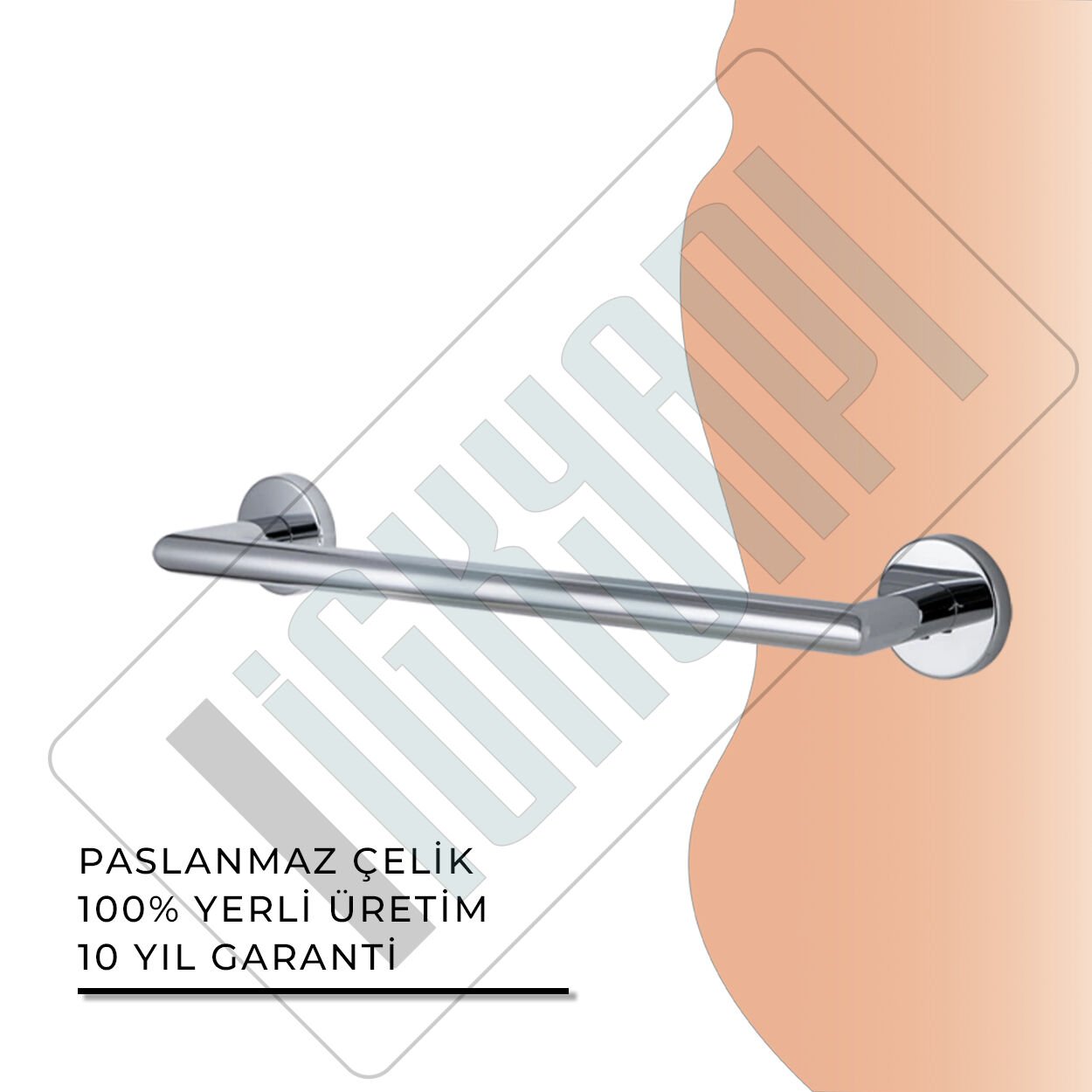 İGK YAPI - Çelik Banyo Flora Küvet Kolu 50cm (FL10-057)