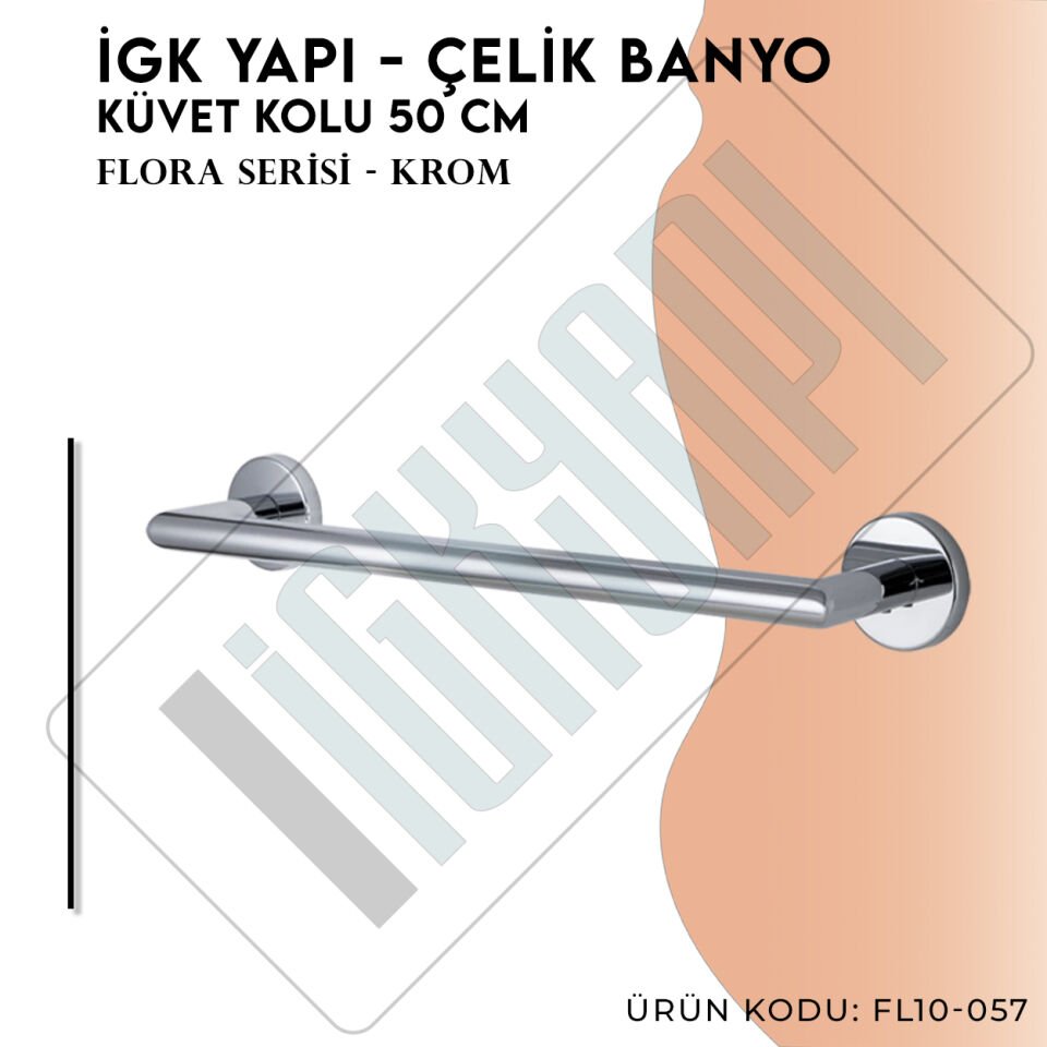 İGK YAPI - Çelik Banyo Flora Küvet Kolu 50cm (FL10-057)