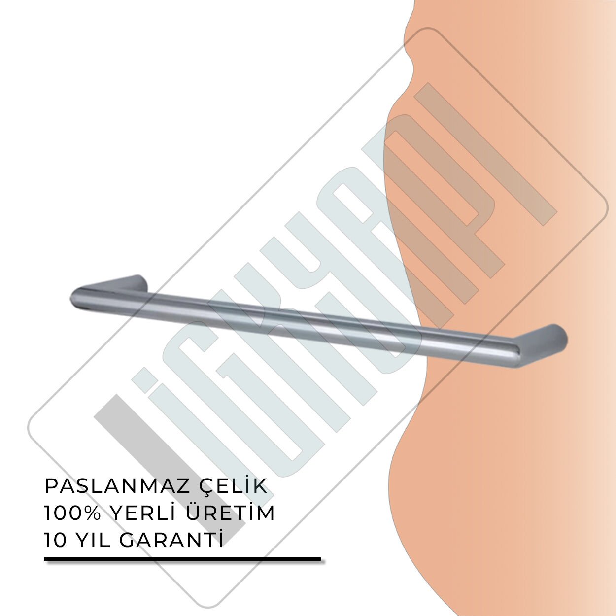 İGK YAPI - Çelik Banyo Flora Rozetsiz Küvet Kolu 60cm (FL10-063)