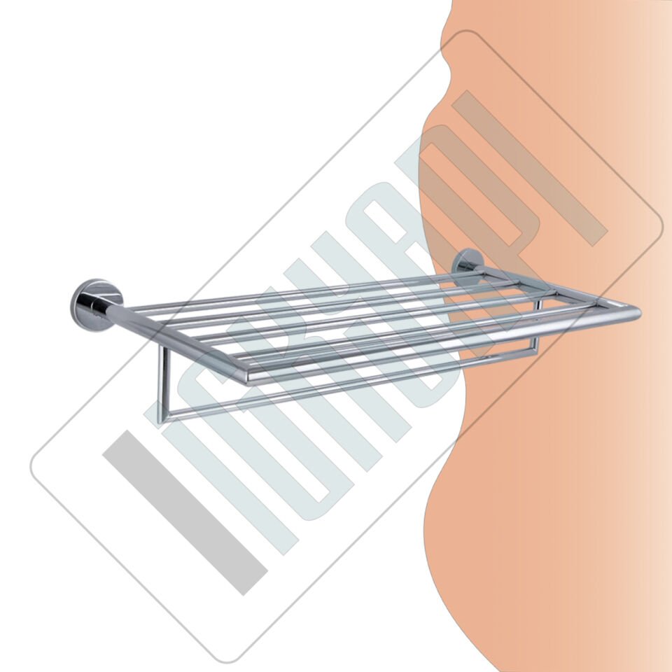 İGK YAPI - Çelik Banyo Flora Raf Havluluk 50cm (FL10-064)