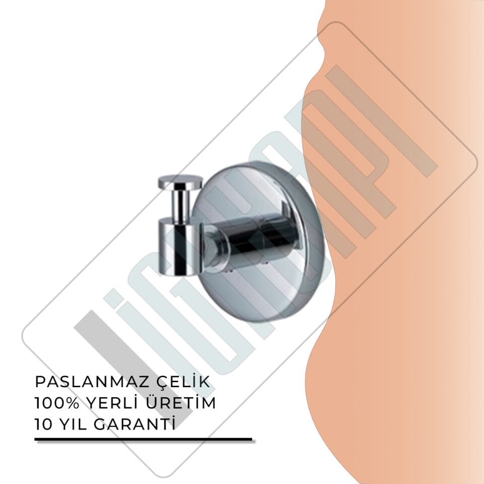İGK YAPI - Çelik Banyo Flora Tekli Askılık (FL10-068)