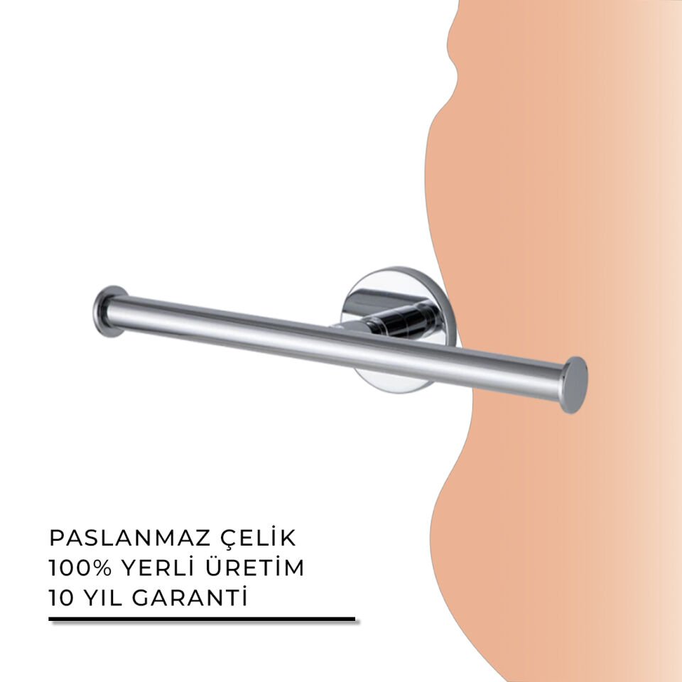 İGK YAPI - Çelik Banyo Flora İkili Yedek Tuvalet Kâğıtlığı (FL10-080)