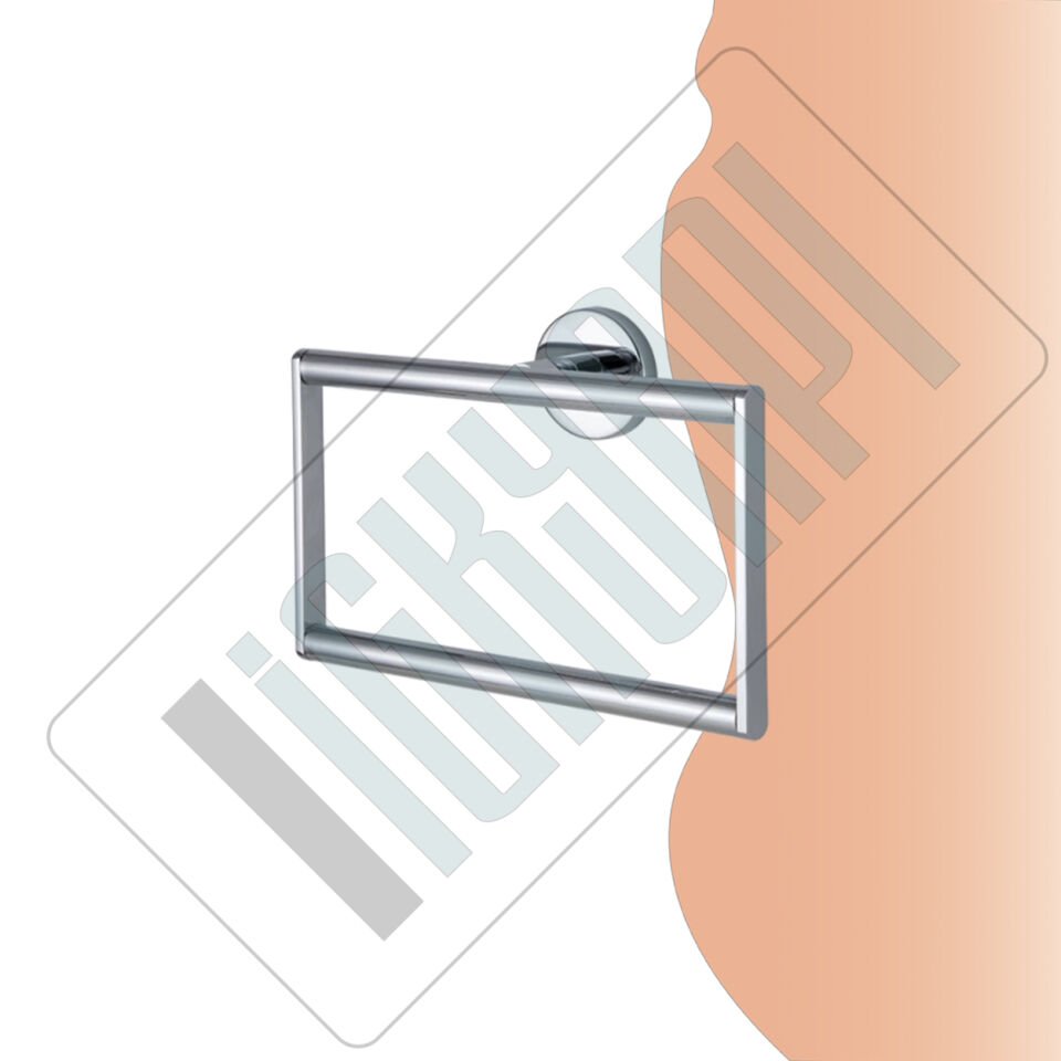 İGK YAPI - Çelik Banyo Flora Kare Havluluk (FL10-081)