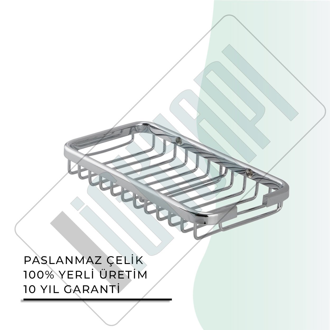 İGK YAPI - Çelik Banyo Mercan Süngerlik 10X19CM (25-003)