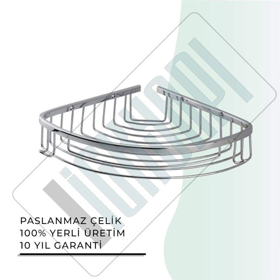 İGK YAPI - Çelik Banyo Destina Tekli Süngerlik 19X19CM (25-111)