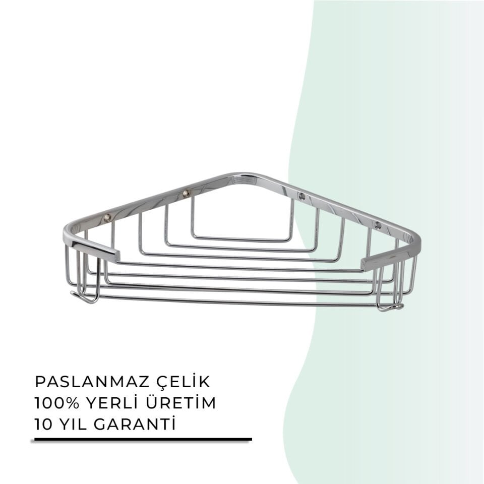 İGK YAPI - Çelik Banyo Eda Tekli Açık Köşe Süngerlik Özel Lama 18X18CM (25-168)