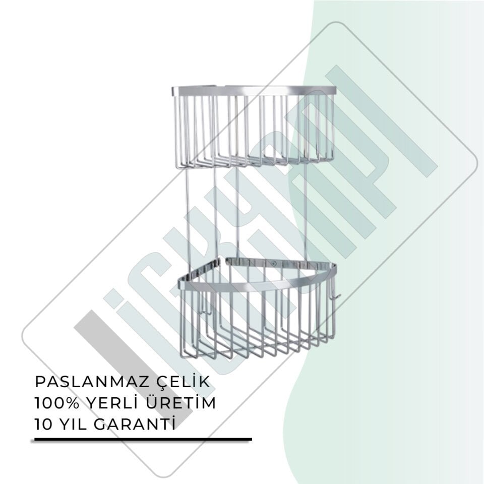 İGK YAPI - Çelik Banyo İkili Derin Süngerlik 19X19CM (25-321)