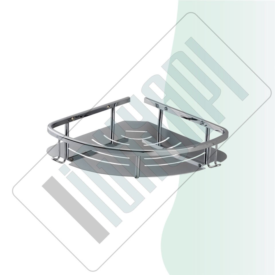 İGK YAPI - Çelik Banyo Marin Tekli Şampuanlık 19x19cm (MS10-045)