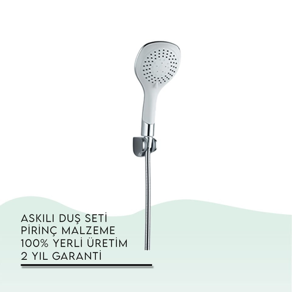 İGK YAPI - TEMA Bianco Askılı Duş Seti (52065)