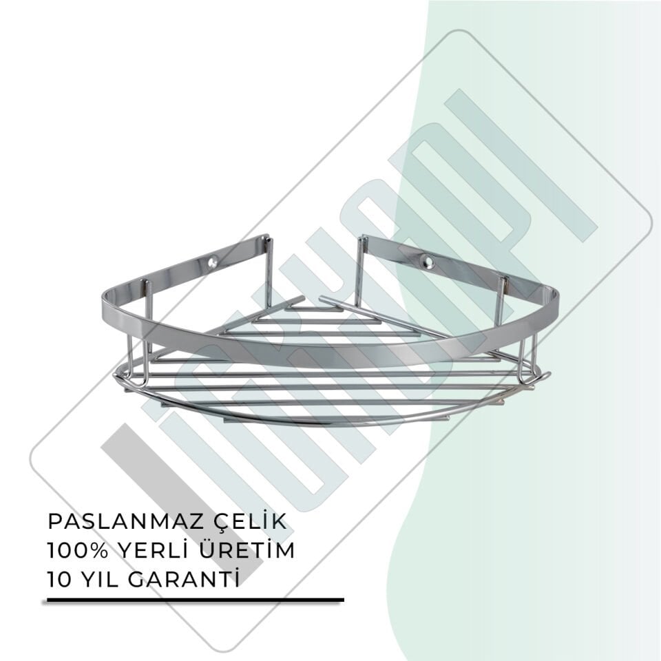 İGK YAPI - Çelik Banyo Zerrin Tekli Süngerlik Paslanmaz 304 (P10-001)
