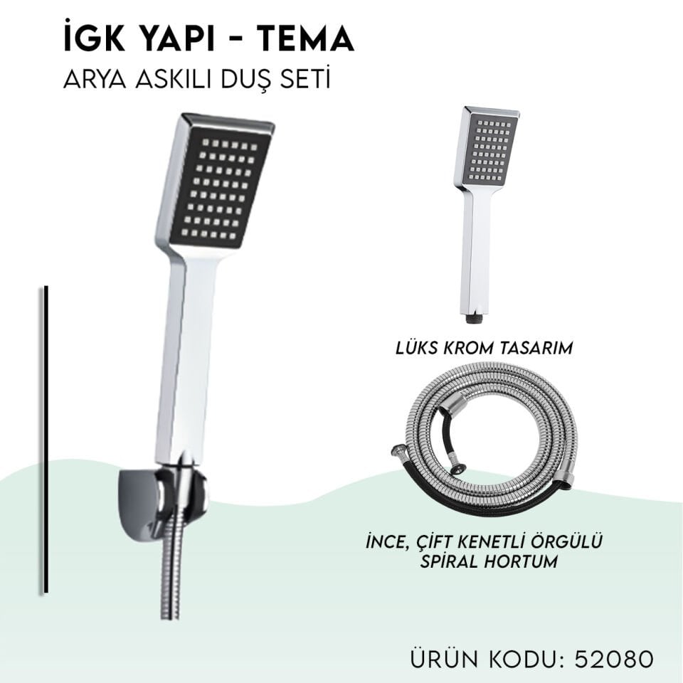 İGK YAPI - TEMA Arya Askılı Duş Seti (52080)